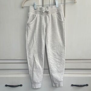 Cat & Jack Cream Sweatpants with Elastic Cuffs Size XS 4 / 5